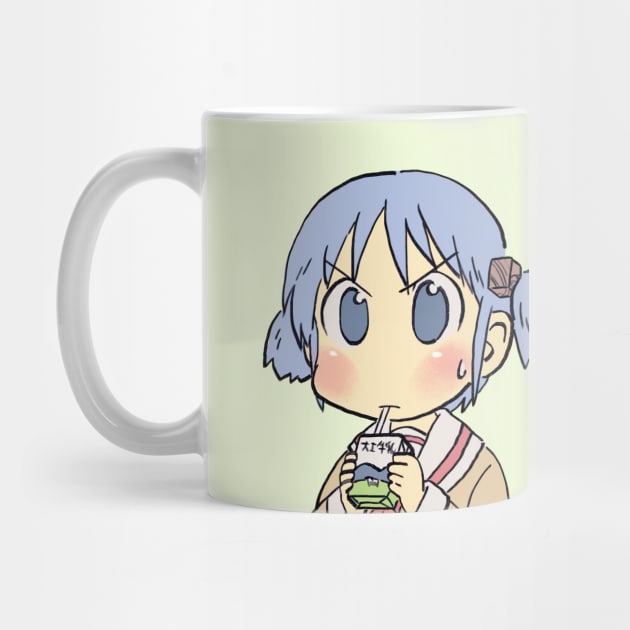 I draw that picture of mio drinking milk carton / funny nichijou face meme by mudwizard